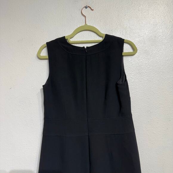 Ann Taylor Loft Black Sleeveless Mini Sheath Dress Sz 4P - Picture 6 of 10